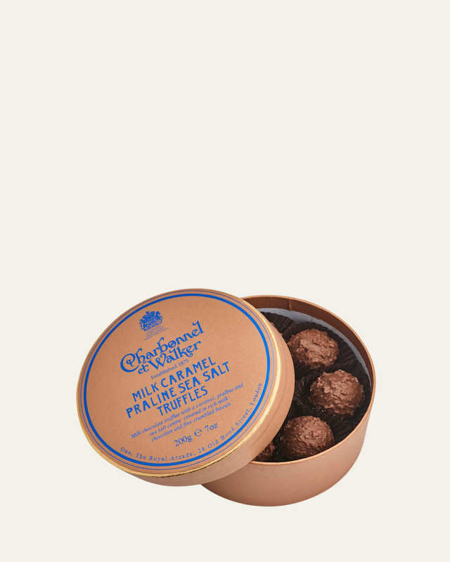 Milk Sea Salt Caramel Praline Truffles